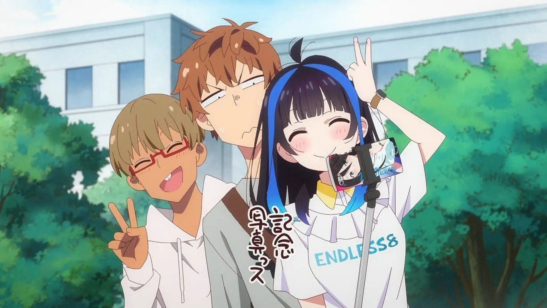 Rent-A-Girlfriend season 4 episode 1: Kuri, Kazuya and Mini (Image via TMS Entertainment)